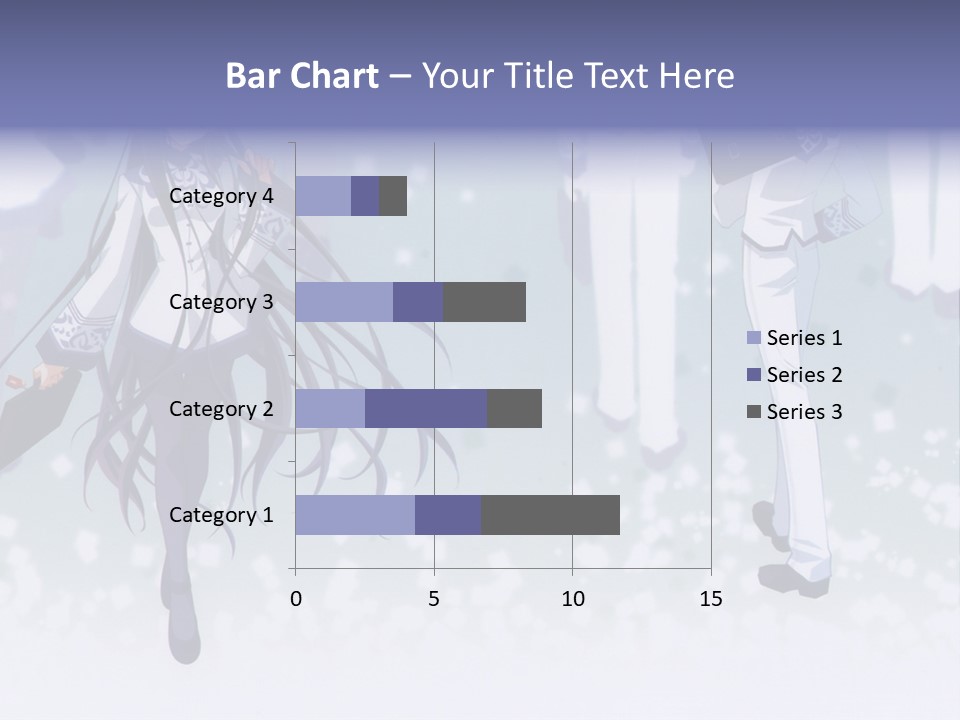 A Couple Of Anime Characters Standing Next To Each Other PowerPoint Template