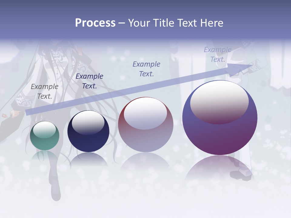 A Couple Of Anime Characters Standing Next To Each Other PowerPoint Template