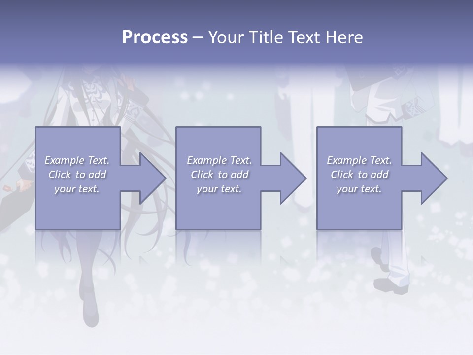 A Couple Of Anime Characters Standing Next To Each Other PowerPoint Template