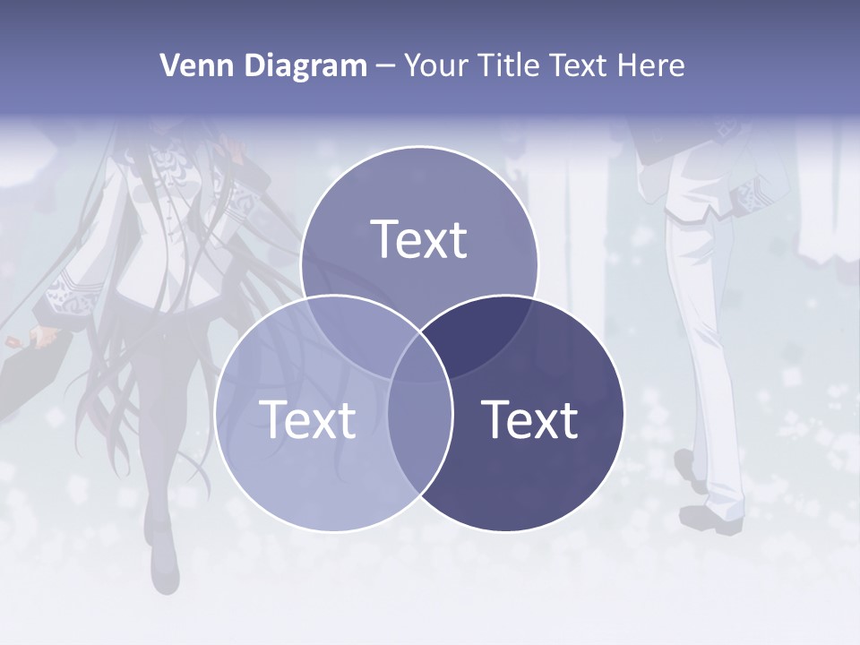 A Couple Of Anime Characters Standing Next To Each Other PowerPoint Template