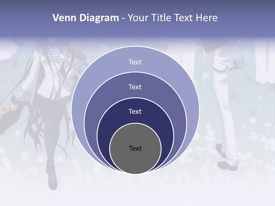 A Couple Of Anime Characters Standing Next To Each Other PowerPoint Template
