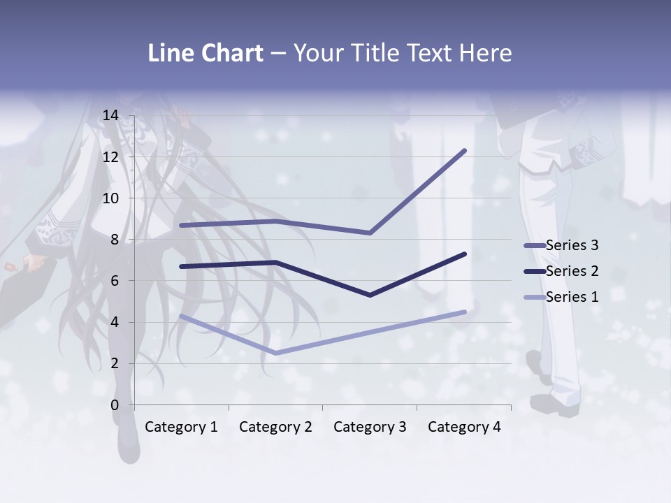 A Couple Of Anime Characters Standing Next To Each Other PowerPoint Template