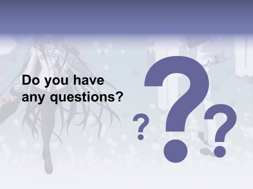 A Couple Of Anime Characters Standing Next To Each Other PowerPoint Template