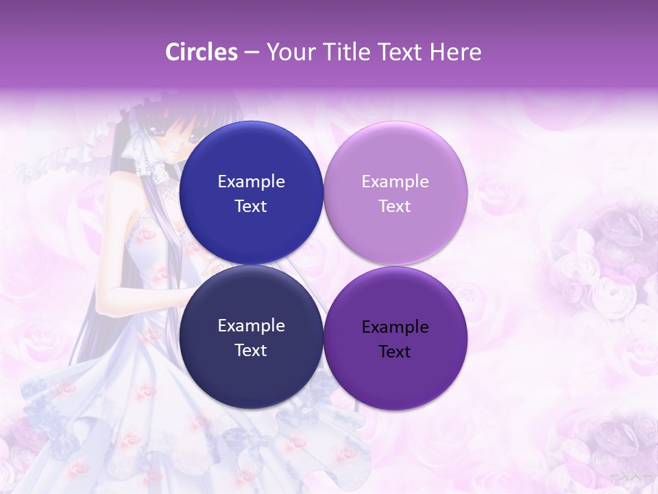 A Woman In A White Dress Holding An Umbrella PowerPoint Template