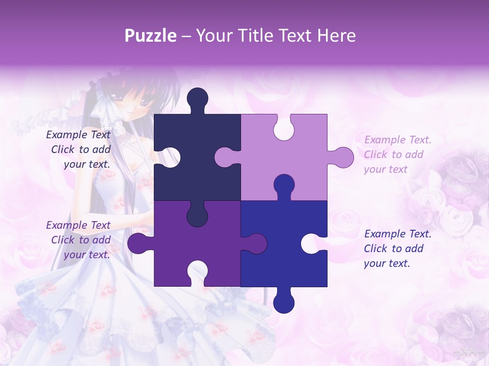 A Woman In A White Dress Holding An Umbrella PowerPoint Template