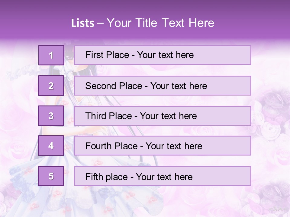 A Woman In A White Dress Holding An Umbrella PowerPoint Template