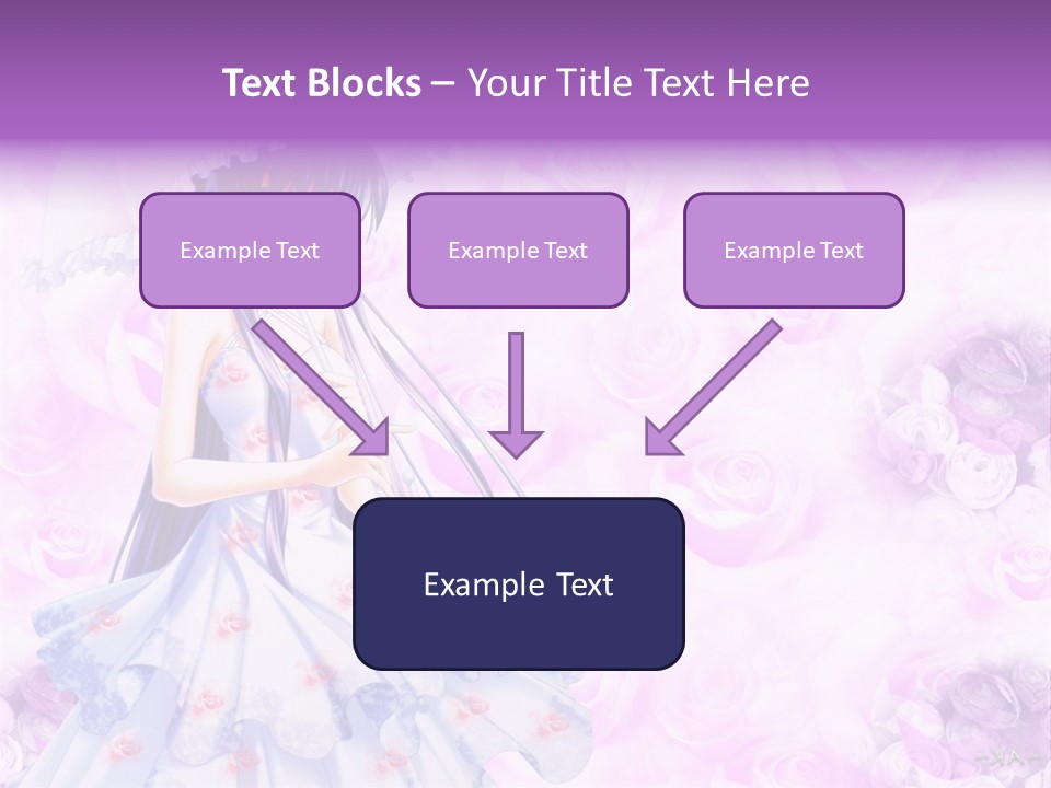 A Woman In A White Dress Holding An Umbrella PowerPoint Template