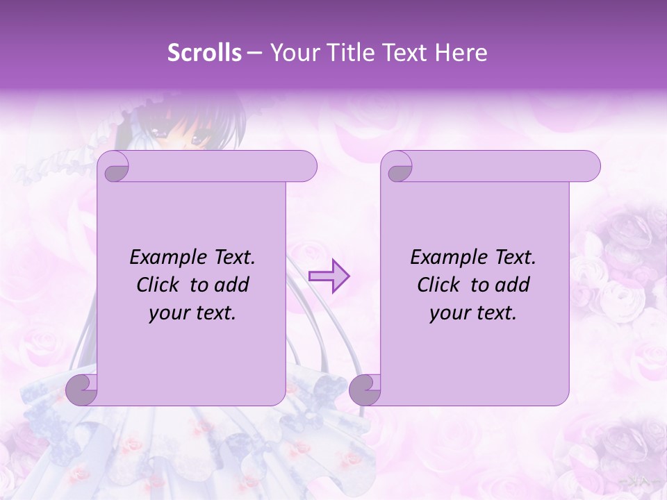 A Woman In A White Dress Holding An Umbrella PowerPoint Template