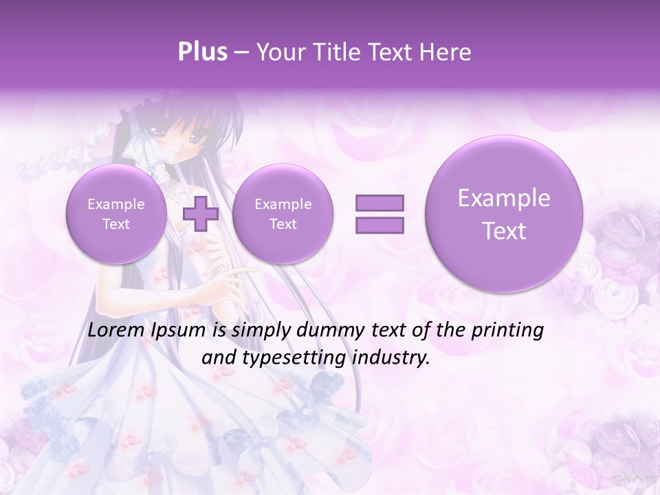 A Woman In A White Dress Holding An Umbrella PowerPoint Template