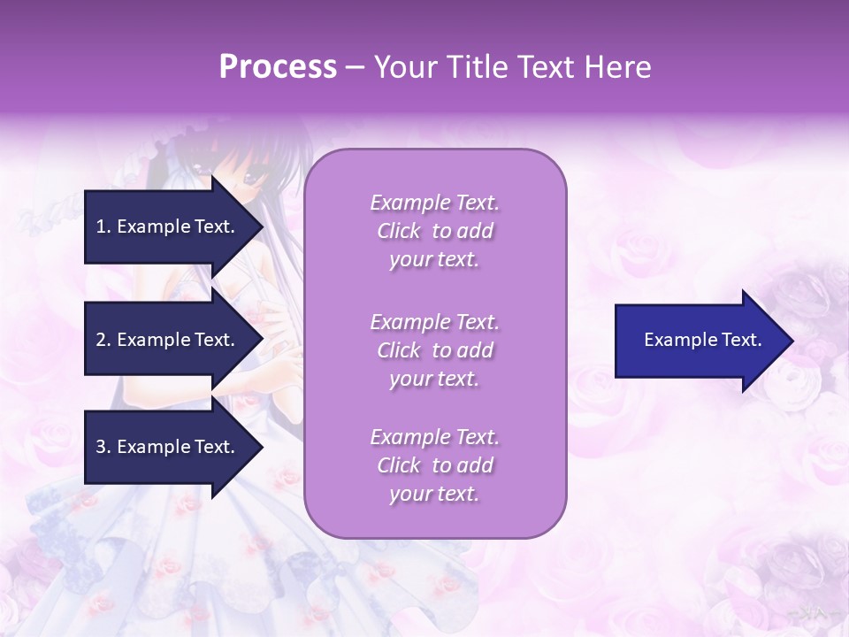 A Woman In A White Dress Holding An Umbrella PowerPoint Template