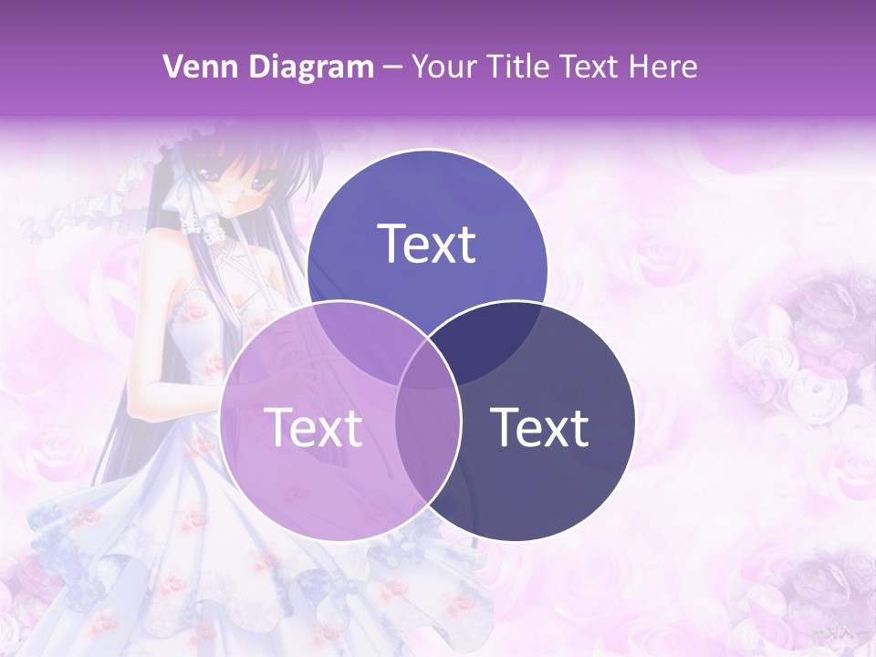 A Woman In A White Dress Holding An Umbrella PowerPoint Template