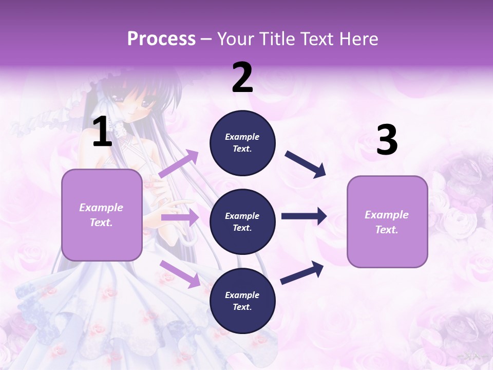 A Woman In A White Dress Holding An Umbrella PowerPoint Template