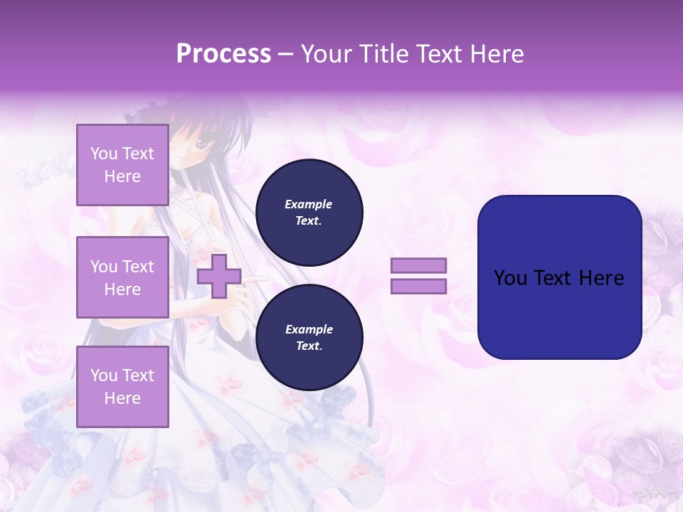 A Woman In A White Dress Holding An Umbrella PowerPoint Template
