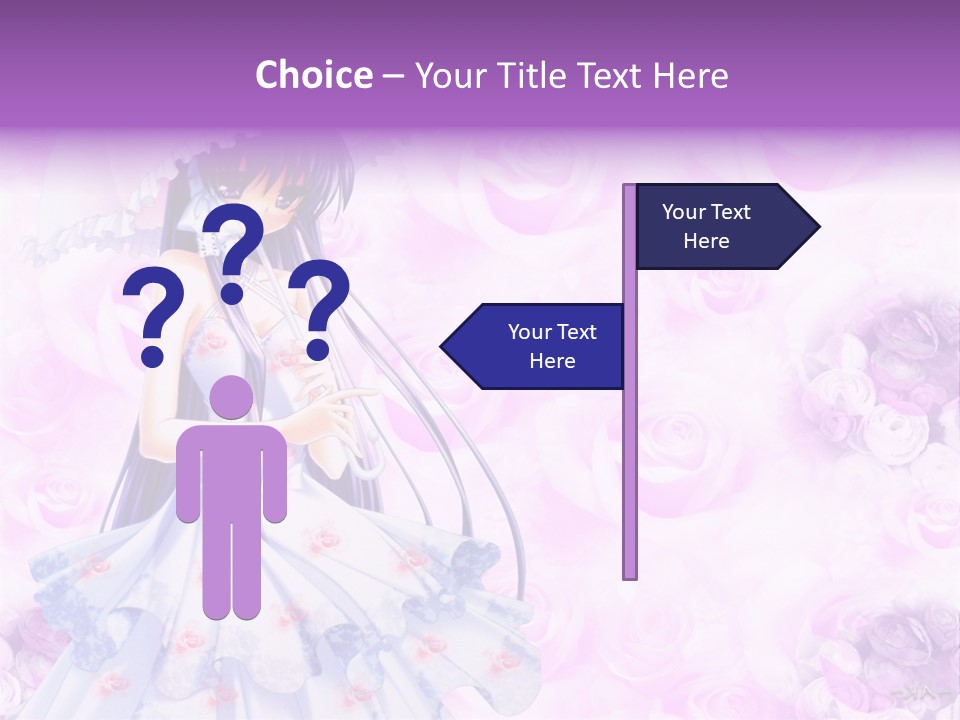 A Woman In A White Dress Holding An Umbrella PowerPoint Template