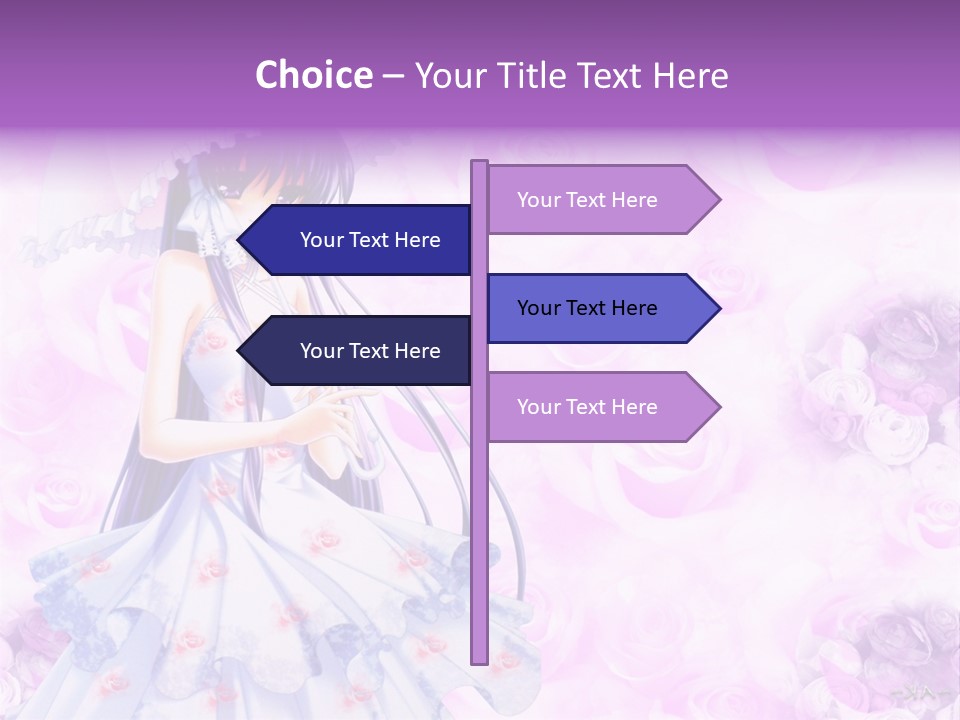 A Woman In A White Dress Holding An Umbrella PowerPoint Template