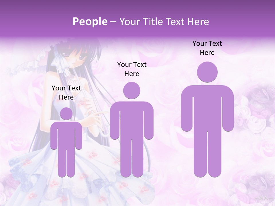 A Woman In A White Dress Holding An Umbrella PowerPoint Template