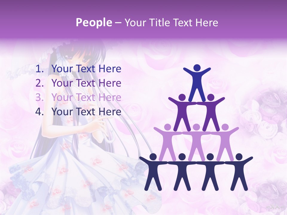 A Woman In A White Dress Holding An Umbrella PowerPoint Template