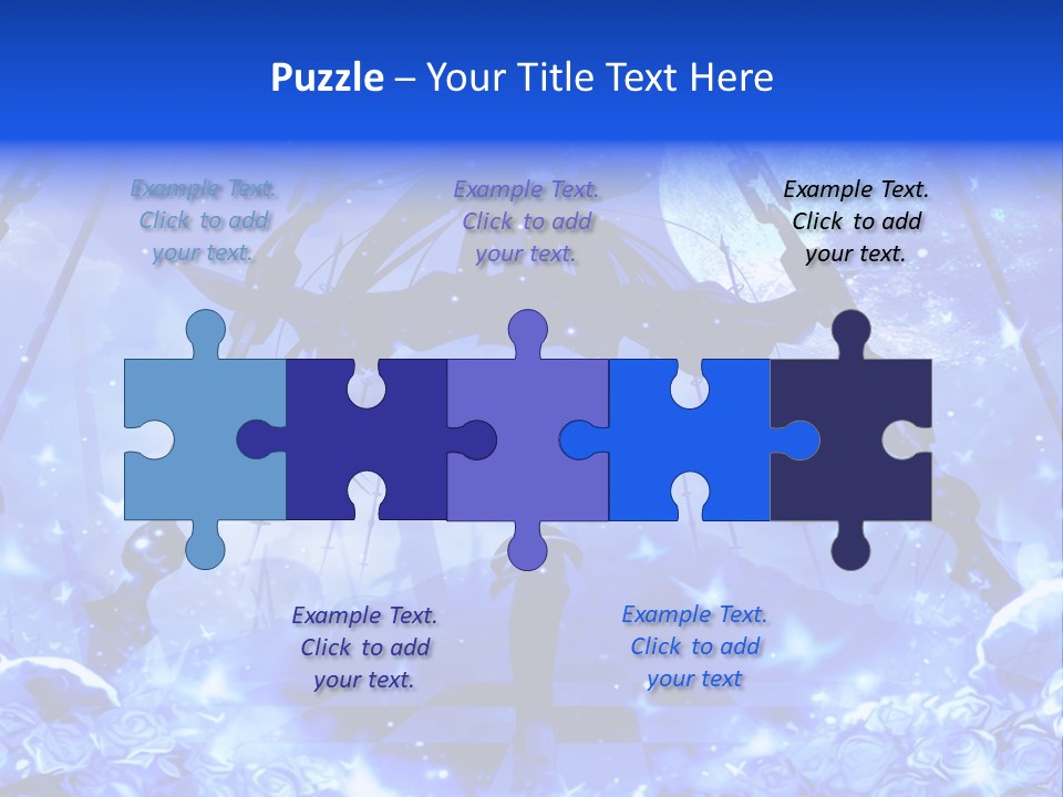 A Powerpoint Presentation With A Blue Background PowerPoint Template