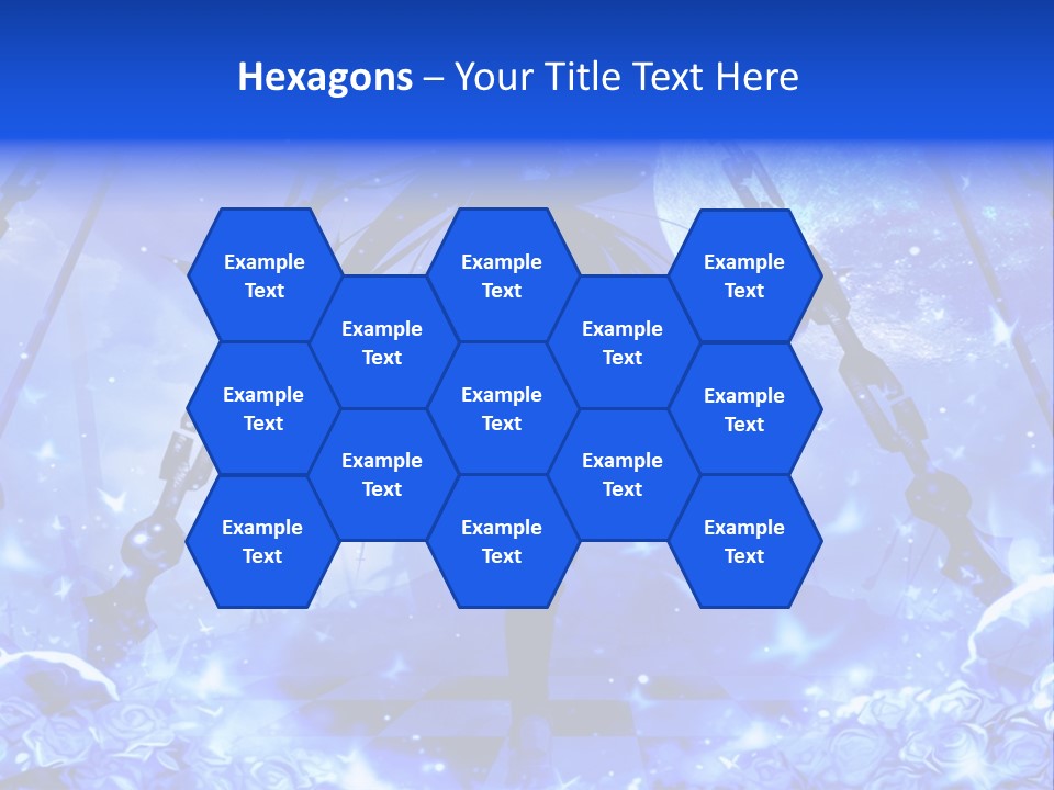 A Powerpoint Presentation With A Blue Background PowerPoint Template