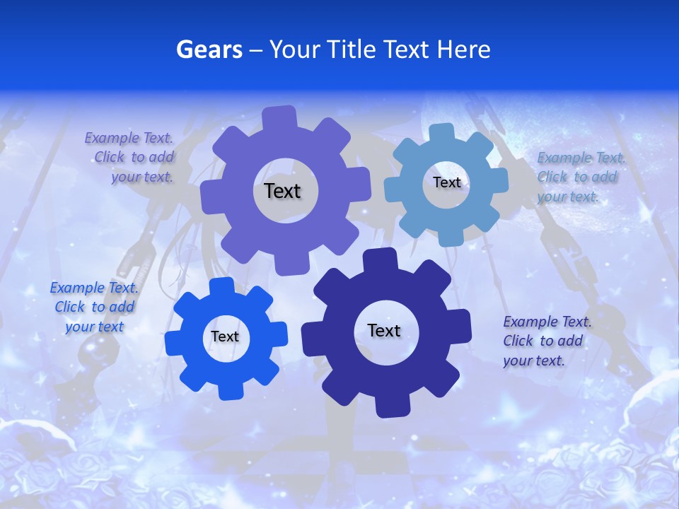 A Powerpoint Presentation With A Blue Background PowerPoint Template