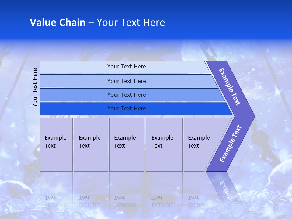 A Powerpoint Presentation With A Blue Background PowerPoint Template