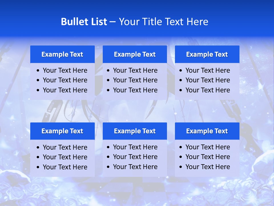 A Powerpoint Presentation With A Blue Background PowerPoint Template