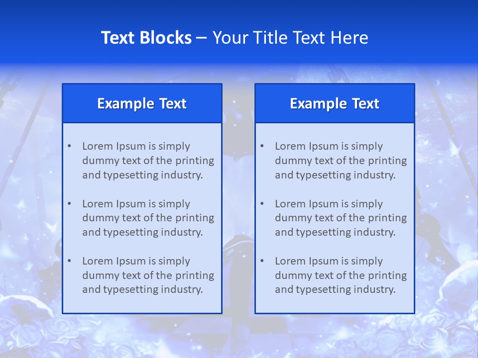 A Powerpoint Presentation With A Blue Background PowerPoint Template