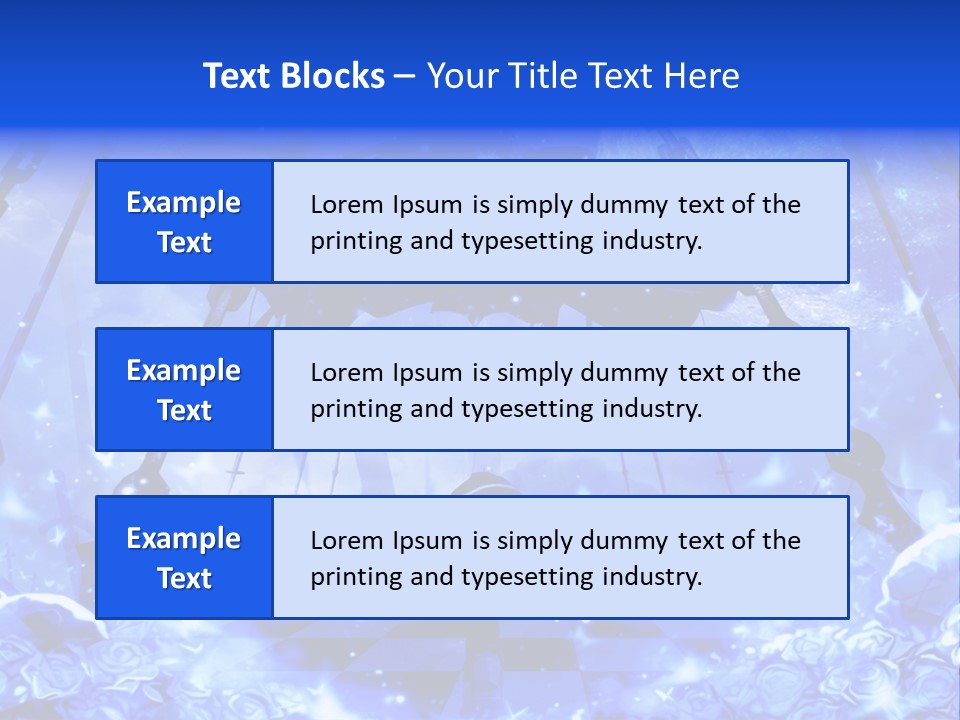 A Powerpoint Presentation With A Blue Background PowerPoint Template