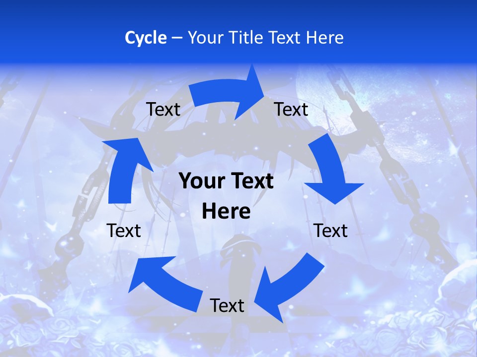 A Powerpoint Presentation With A Blue Background PowerPoint Template