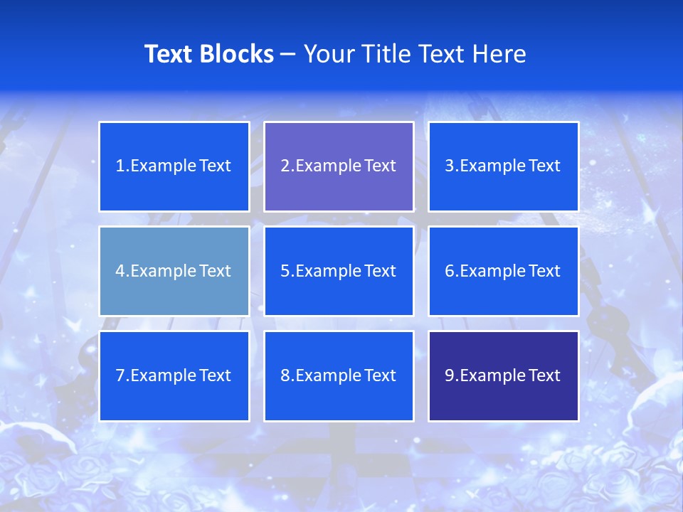 A Powerpoint Presentation With A Blue Background PowerPoint Template