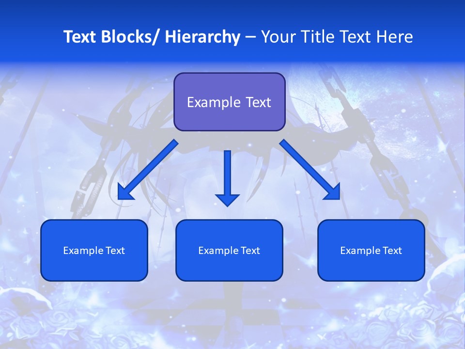 A Powerpoint Presentation With A Blue Background PowerPoint Template