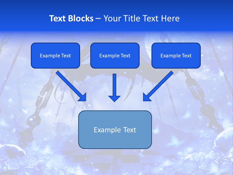 A Powerpoint Presentation With A Blue Background PowerPoint Template