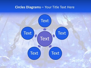 A Powerpoint Presentation With A Blue Background PowerPoint Template