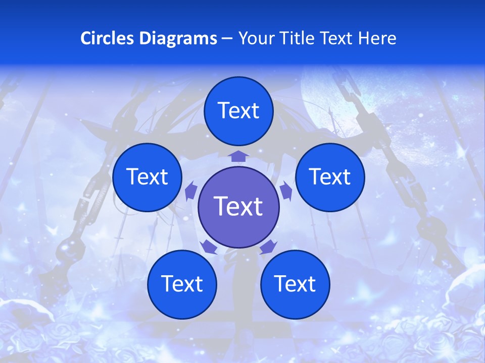 A Powerpoint Presentation With A Blue Background PowerPoint Template