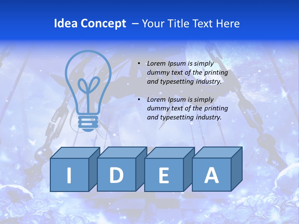A Powerpoint Presentation With A Blue Background PowerPoint Template