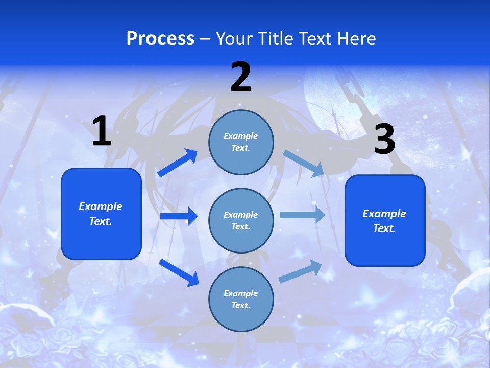 A Powerpoint Presentation With A Blue Background PowerPoint Template