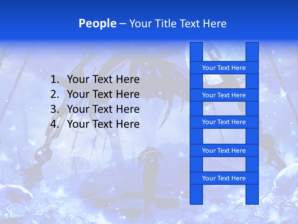 A Powerpoint Presentation With A Blue Background PowerPoint Template