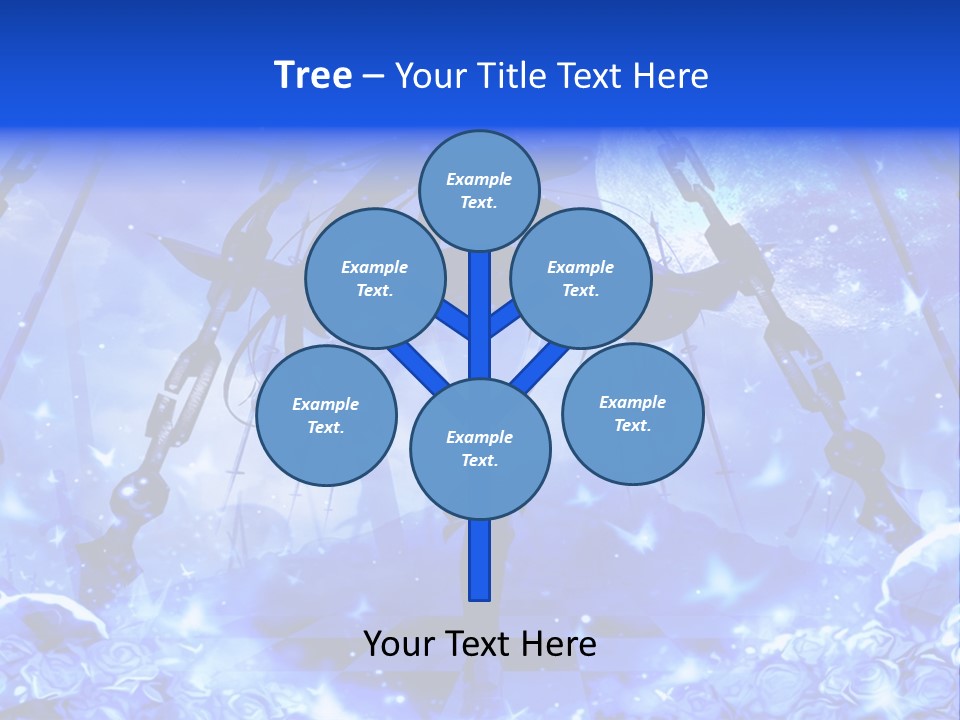 A Powerpoint Presentation With A Blue Background PowerPoint Template