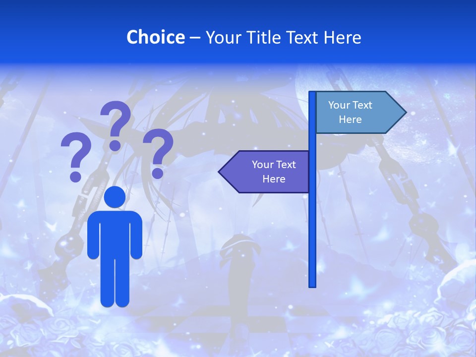 A Powerpoint Presentation With A Blue Background PowerPoint Template