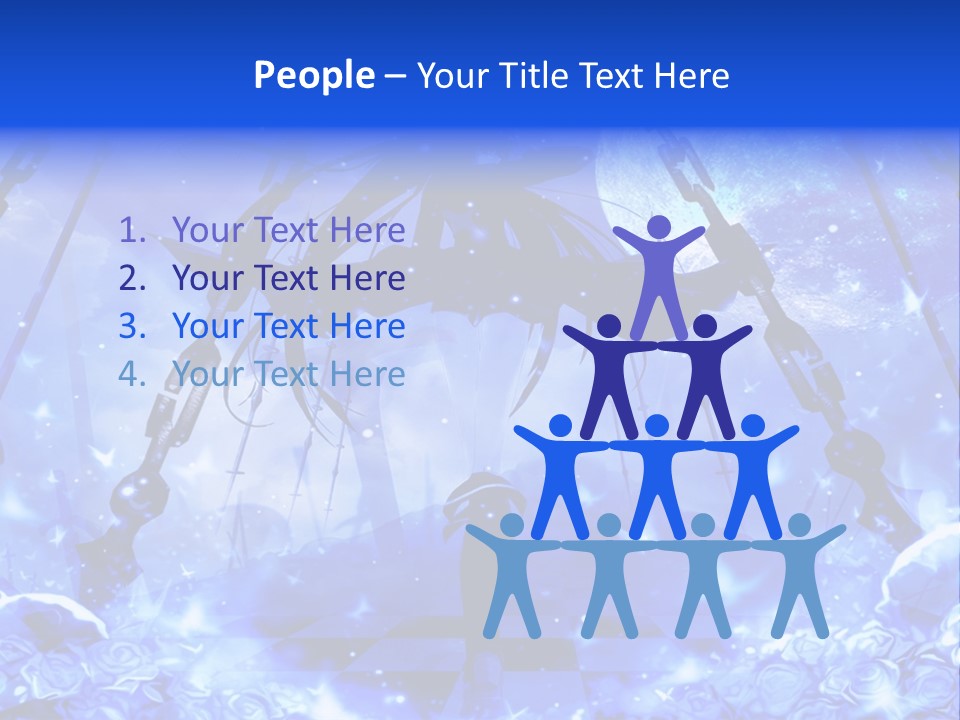 A Powerpoint Presentation With A Blue Background PowerPoint Template