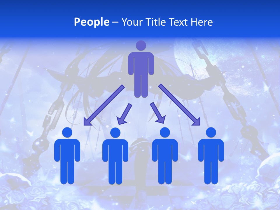 A Powerpoint Presentation With A Blue Background PowerPoint Template