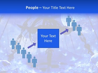 A Powerpoint Presentation With A Blue Background PowerPoint Template