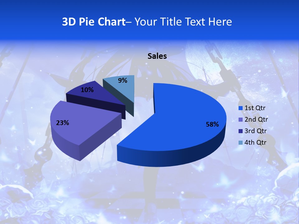 A Powerpoint Presentation With A Blue Background PowerPoint Template