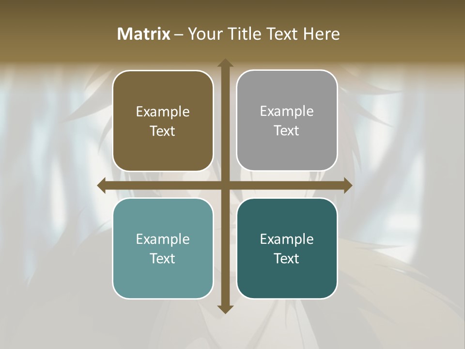 A Man With Red Hair Standing In Front Of A Forest PowerPoint Template