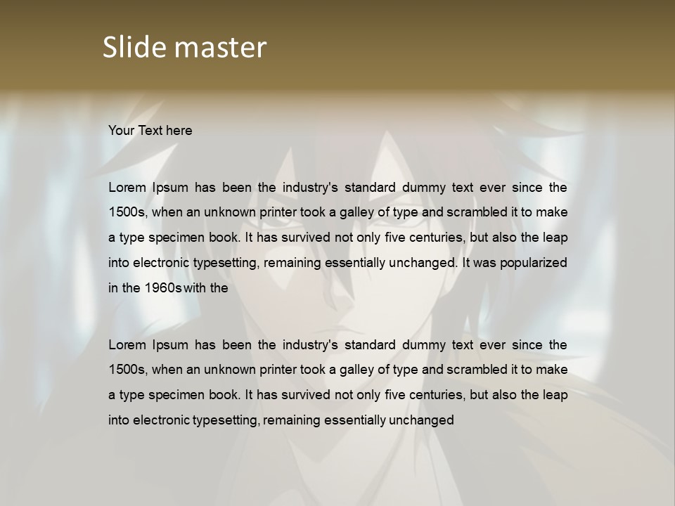 A Man With Red Hair Standing In Front Of A Forest PowerPoint Template