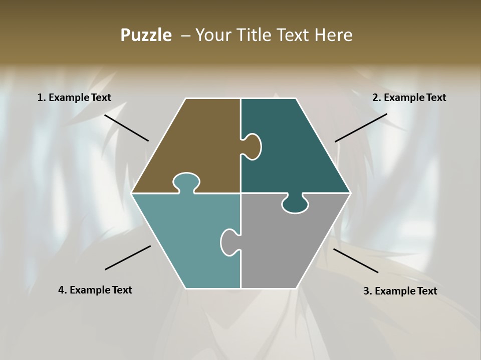 A Man With Red Hair Standing In Front Of A Forest PowerPoint Template