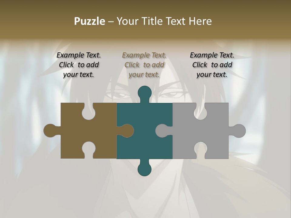 A Man With Red Hair Standing In Front Of A Forest PowerPoint Template