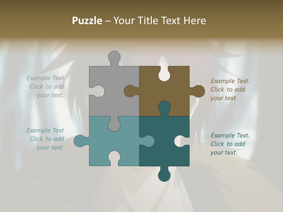 A Man With Red Hair Standing In Front Of A Forest PowerPoint Template