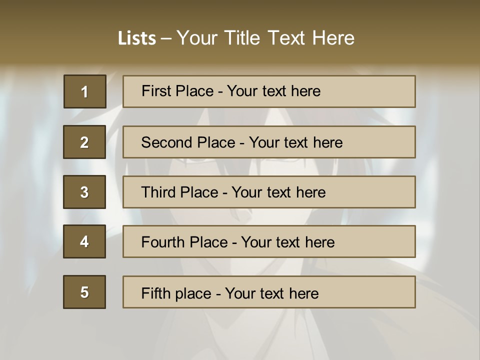 A Man With Red Hair Standing In Front Of A Forest PowerPoint Template