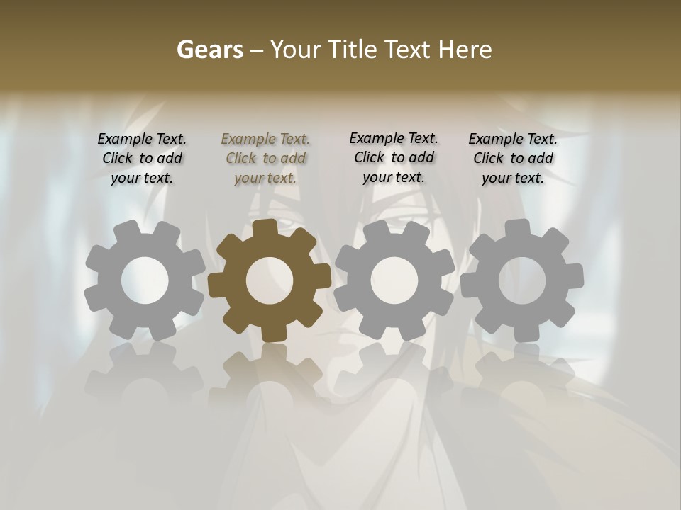 A Man With Red Hair Standing In Front Of A Forest PowerPoint Template